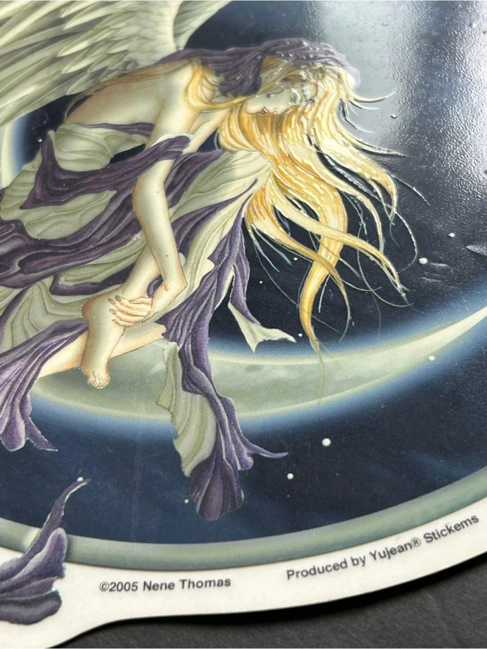 Rare Vintage Large 2005 Fairy Crescent Moon StickerDecal  Nene Thomas Moonlight